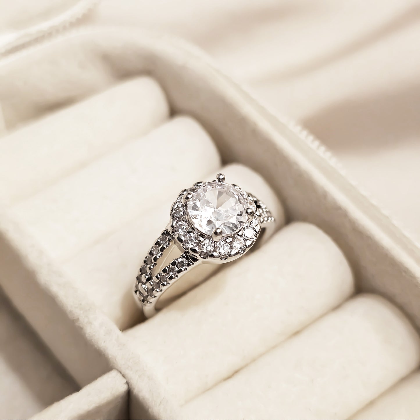 Starlight Crown Zircon Ring