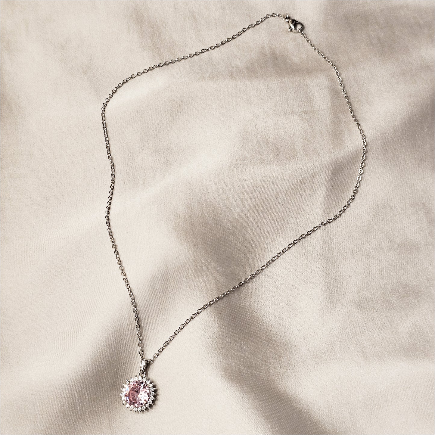 Classic Round Cut Sona Simulated Pendant