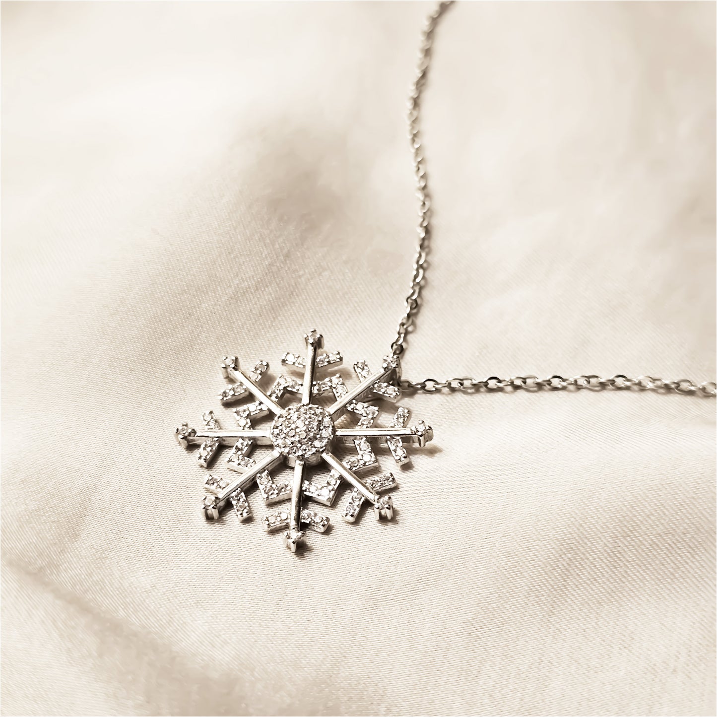 Snowflake Penadant special pattern Silver 925