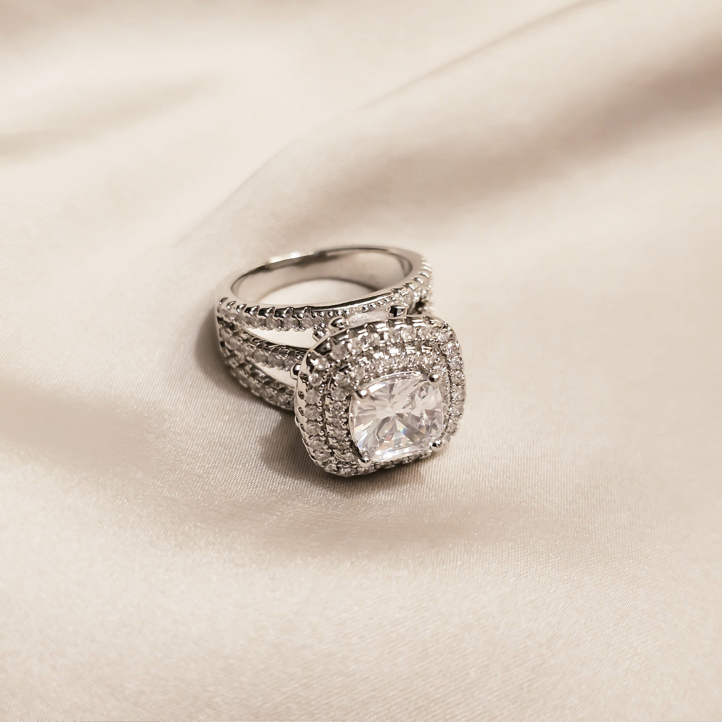 Infinite Brilliance Diamond Zircon Ring