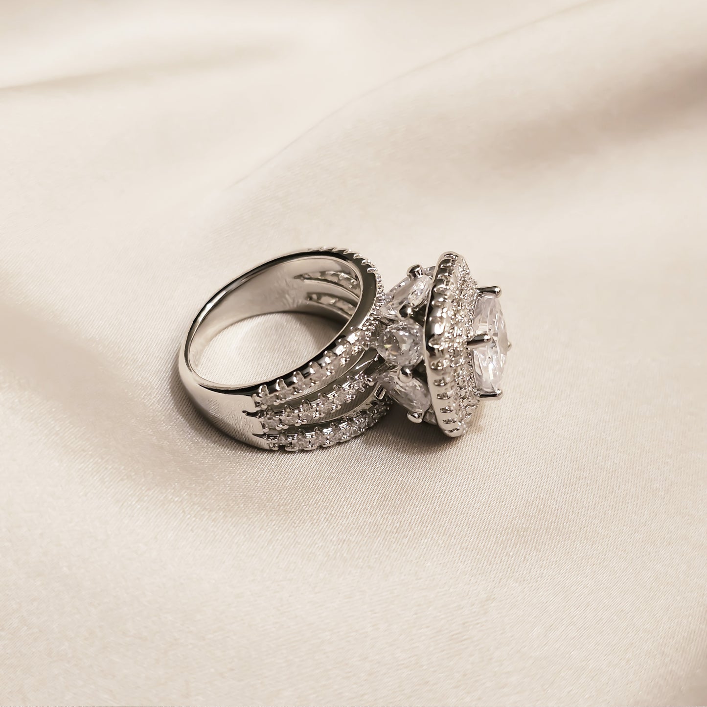 Infinite Brilliance Diamond Zircon Ring