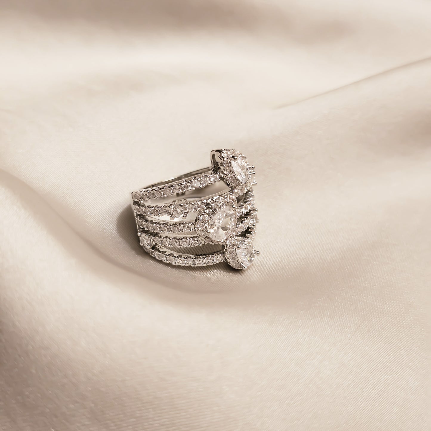 Willow Whisper Zircon Ring