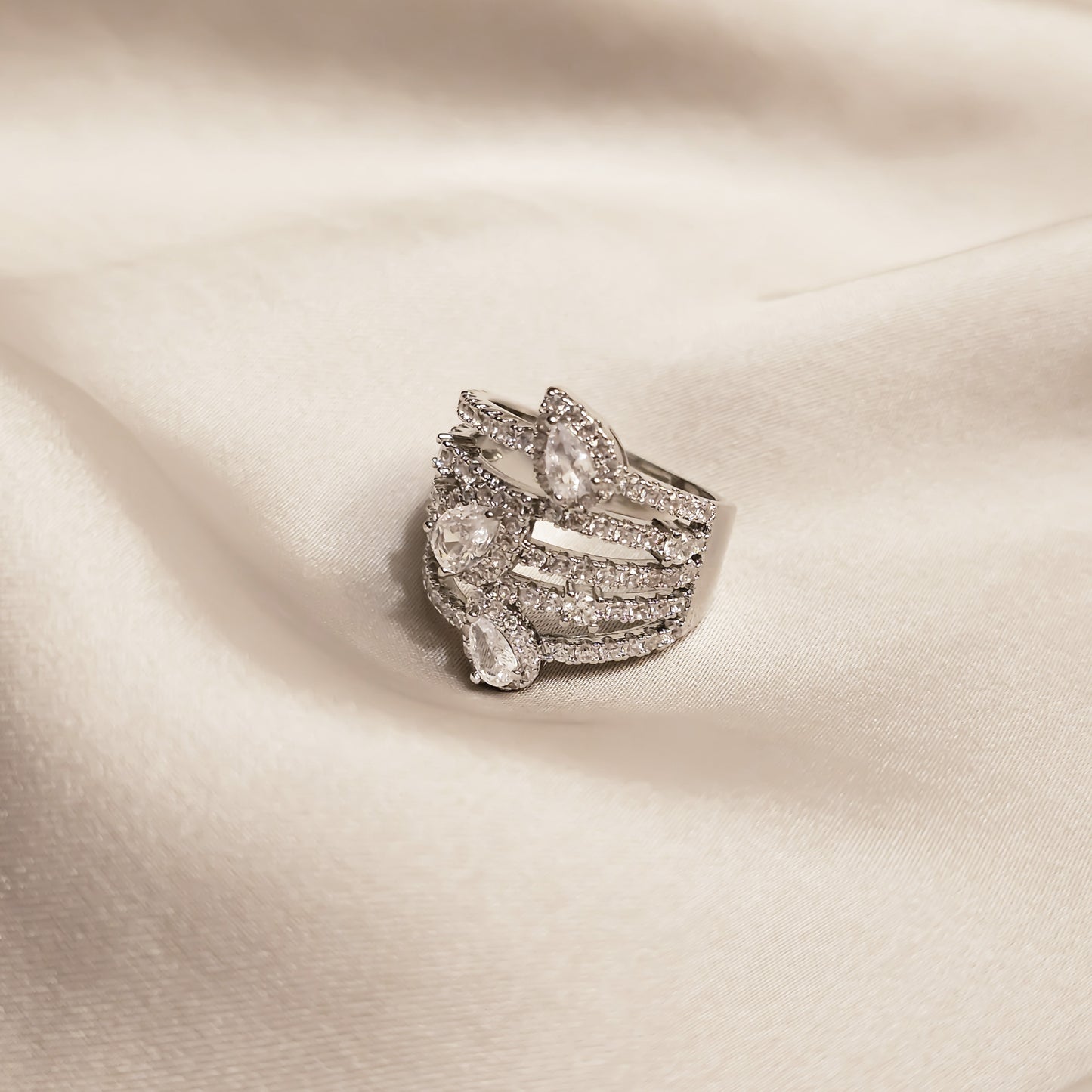 Willow Whisper Zircon Ring