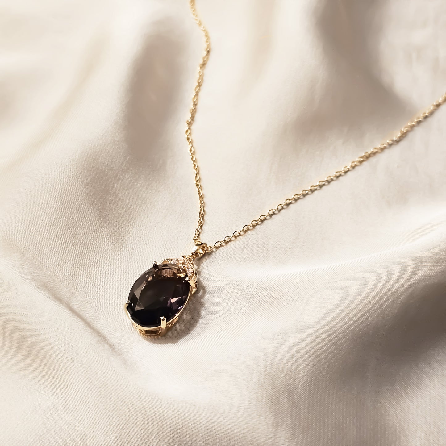 Purple Violet Semi-Precious Stone Pendant