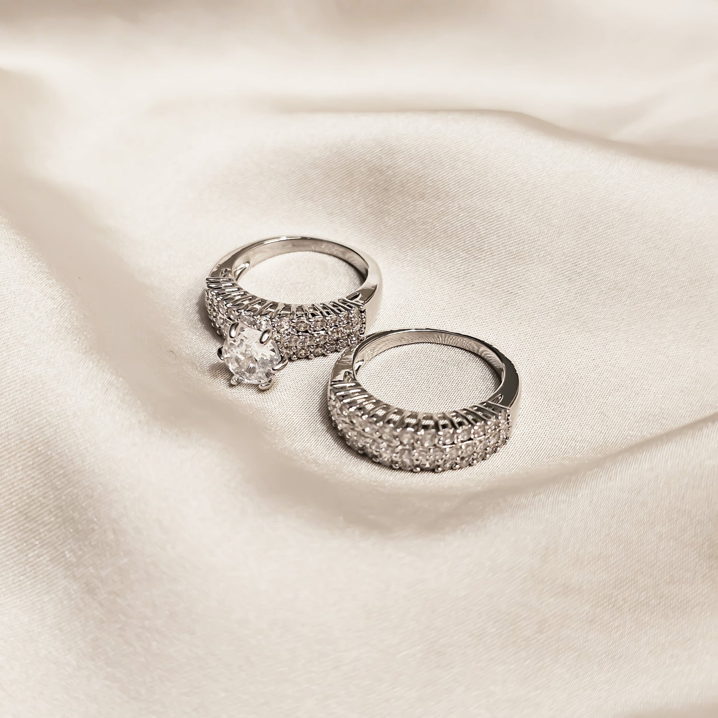 Halo Twins Diamond Ring
