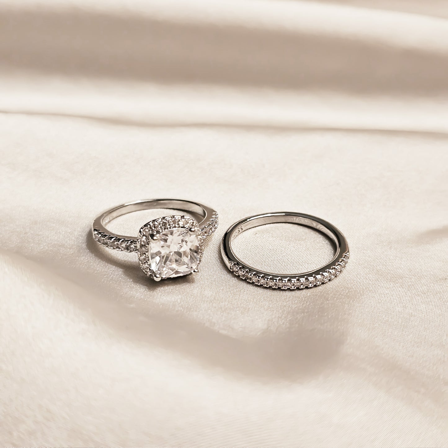 Eternal Glimmer Dual Zircon Ring