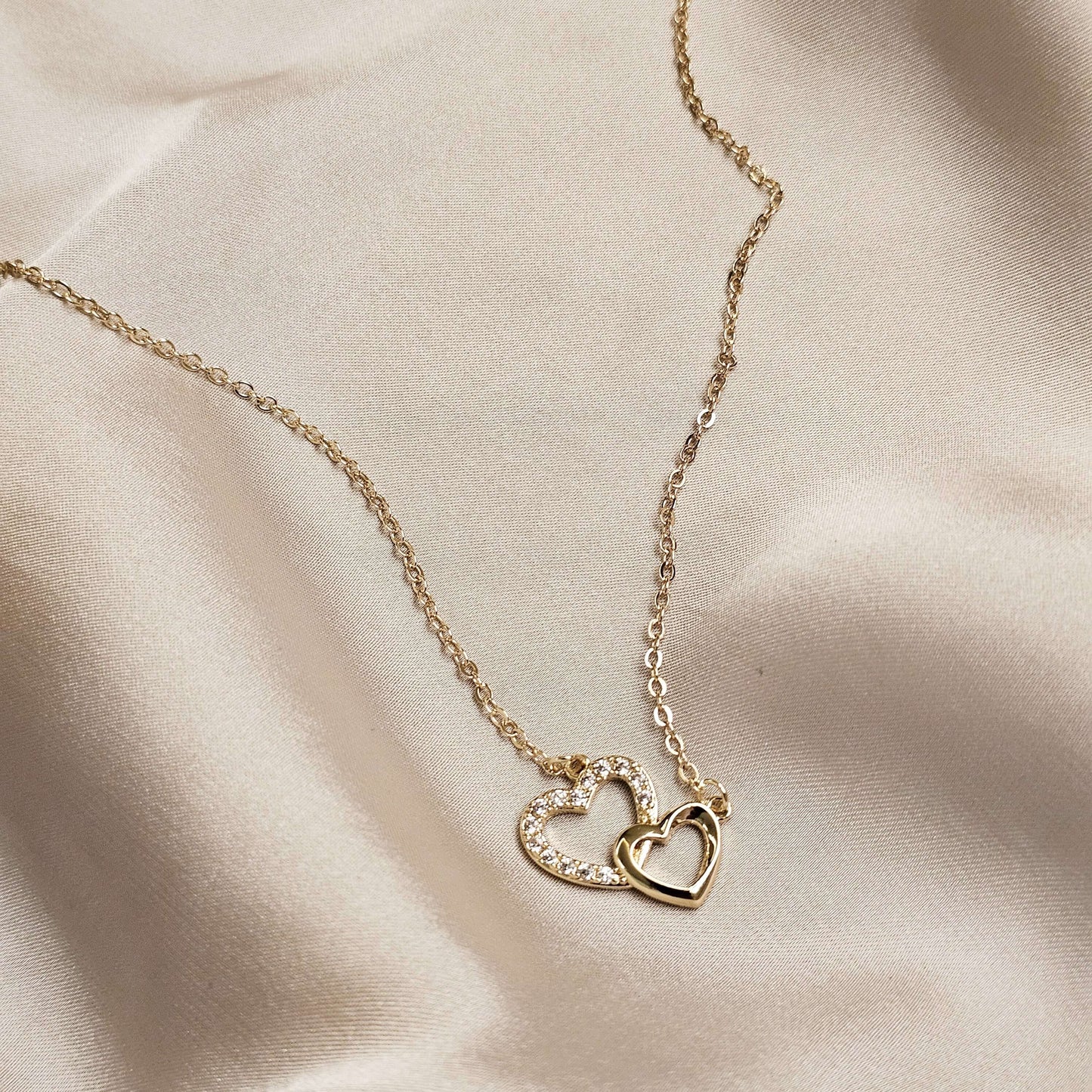 Double Heart Creative Trendy Pendant Necklace