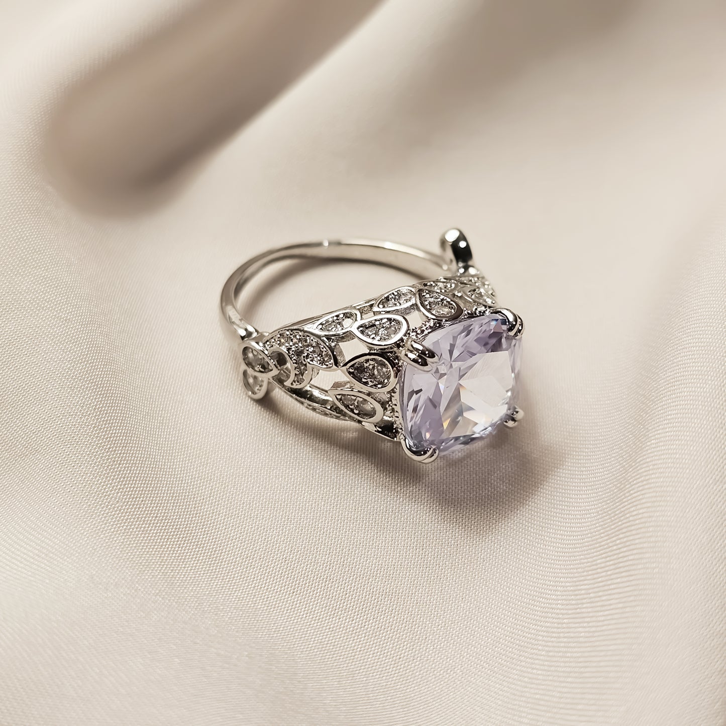 Bright Zircon Singapore Ring