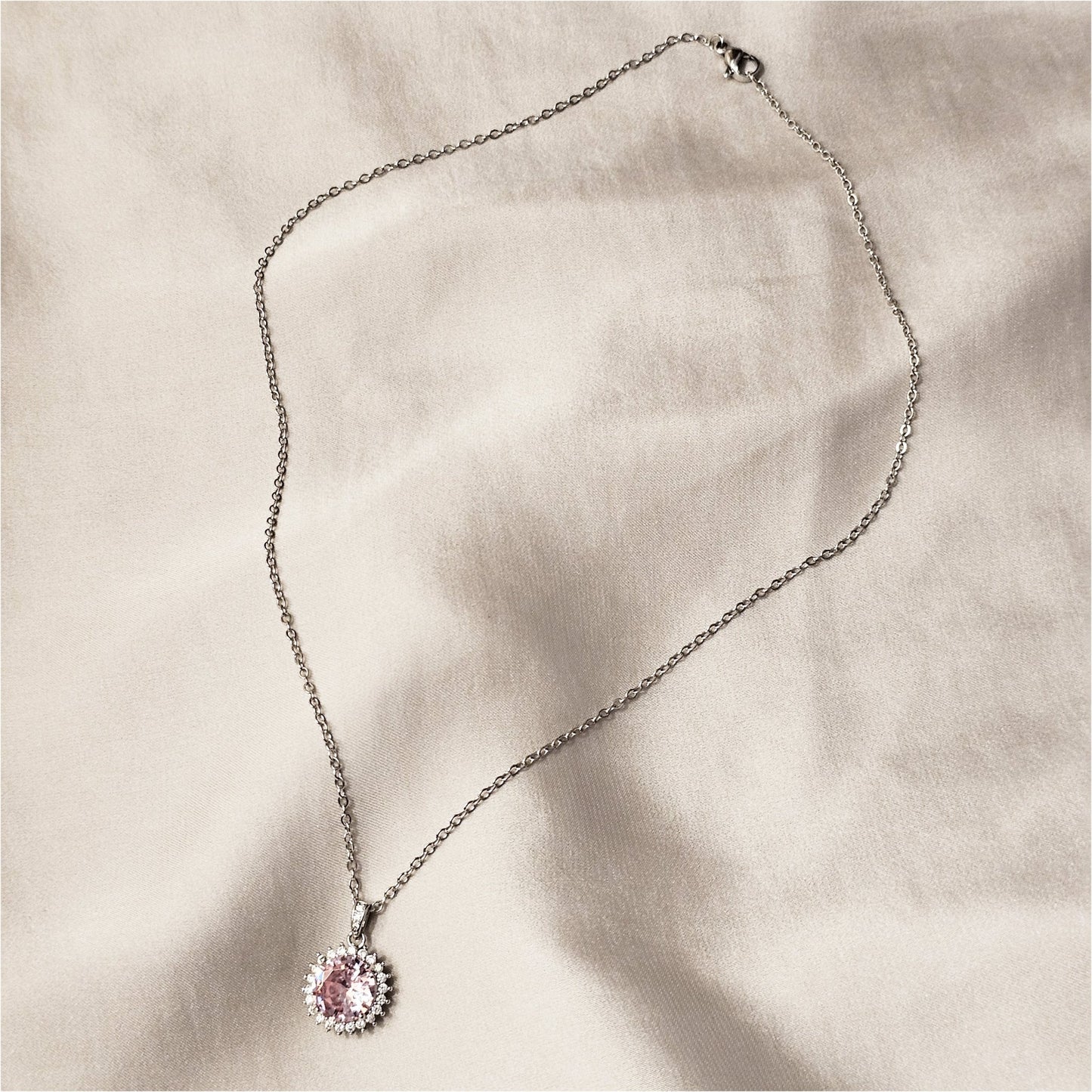 Classic Round Cut Sona Simulated Pendant - FAH Jewelry