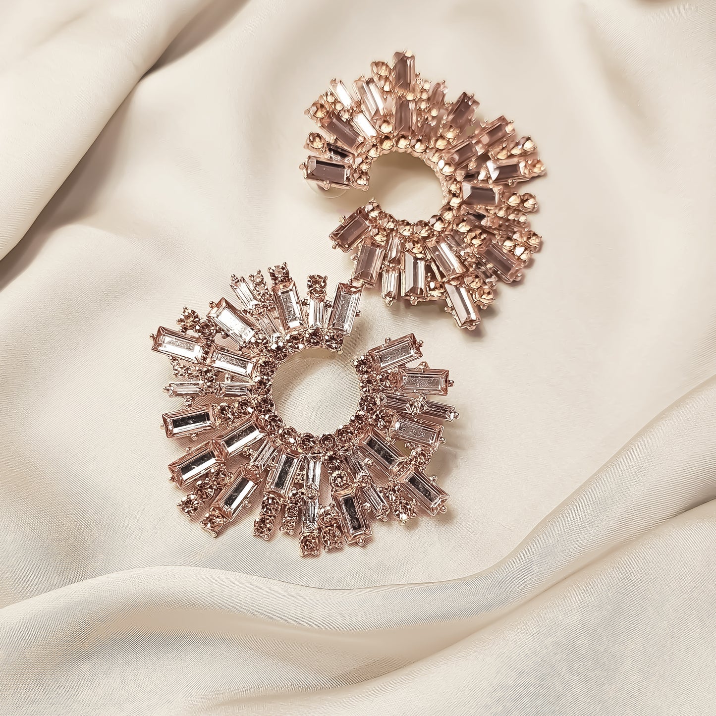Star Burst RhineStone Earrings