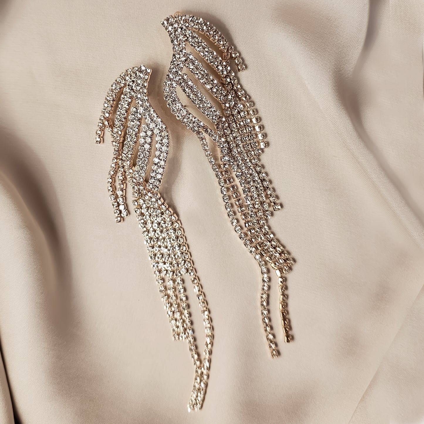 Pavé Waterfall Earrings