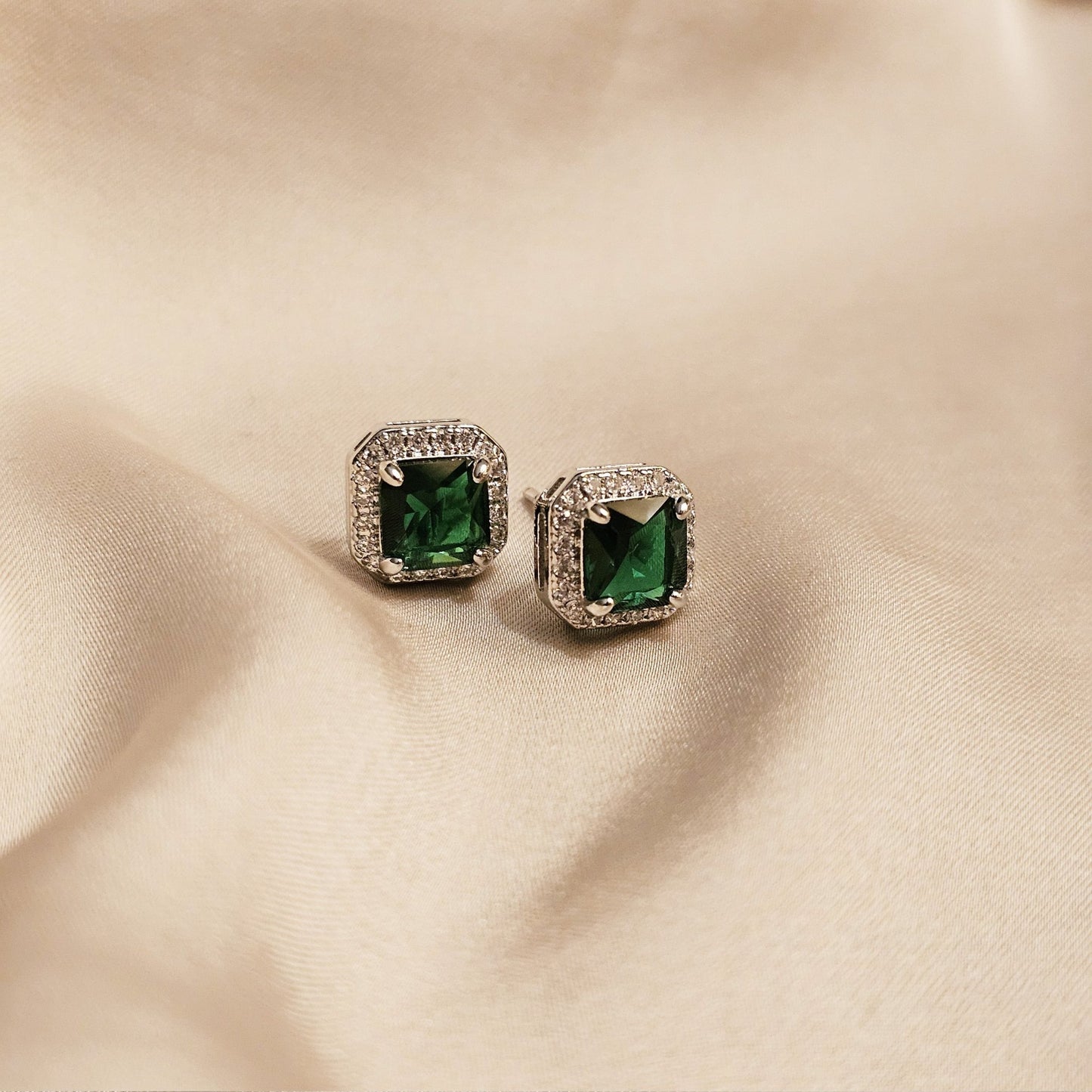 Green Royale studds - FAH Jewelry