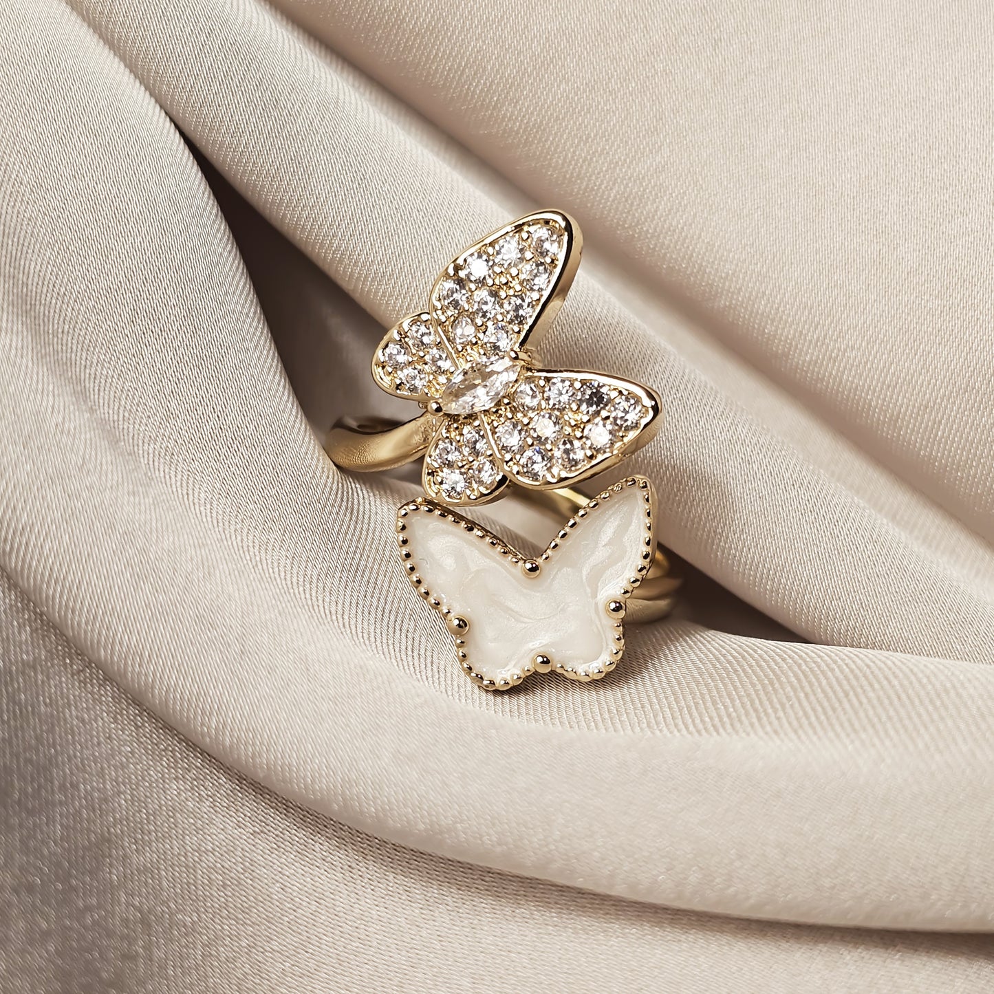 JAdore Butterfly Decor Ring