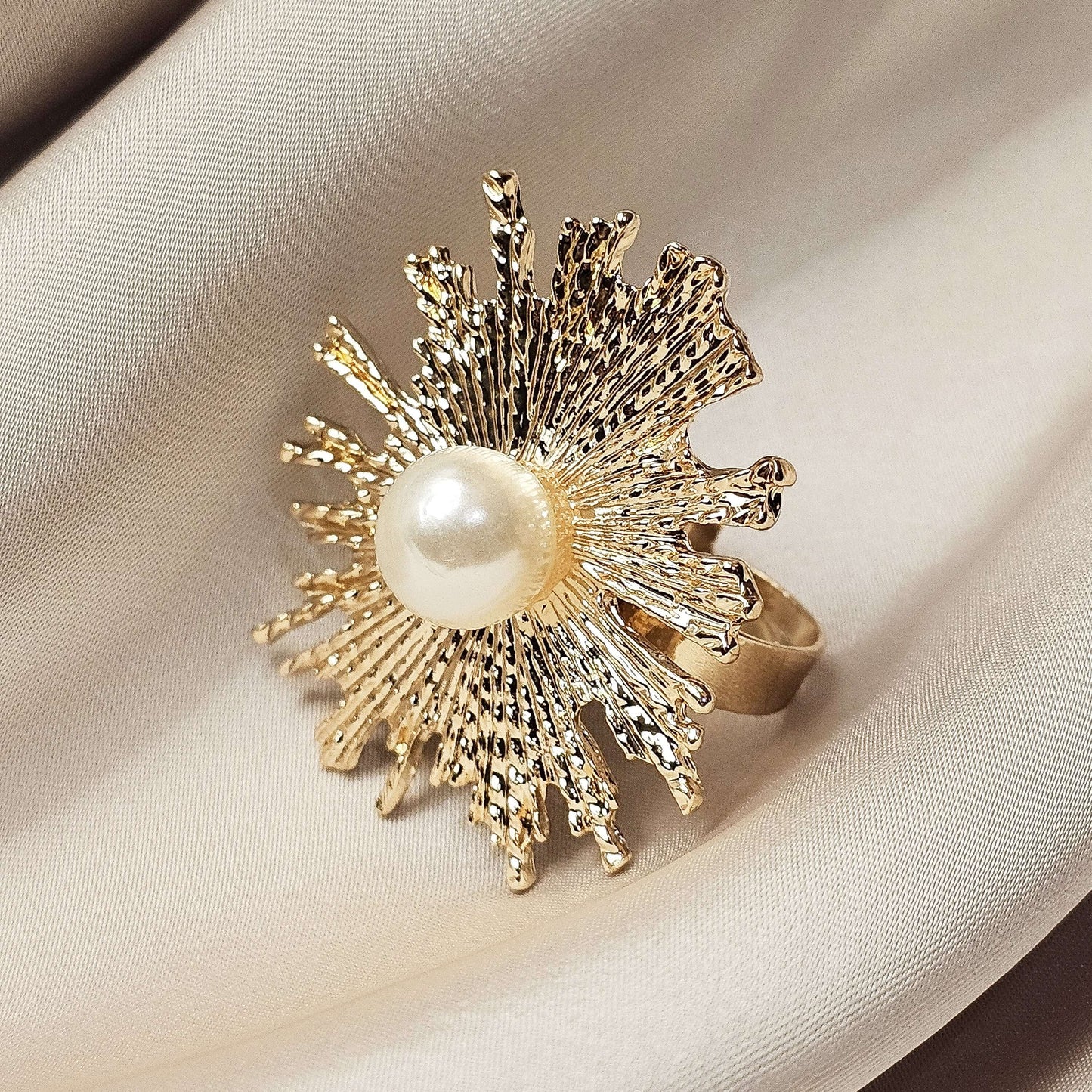 Faux Pearl Decor Ring