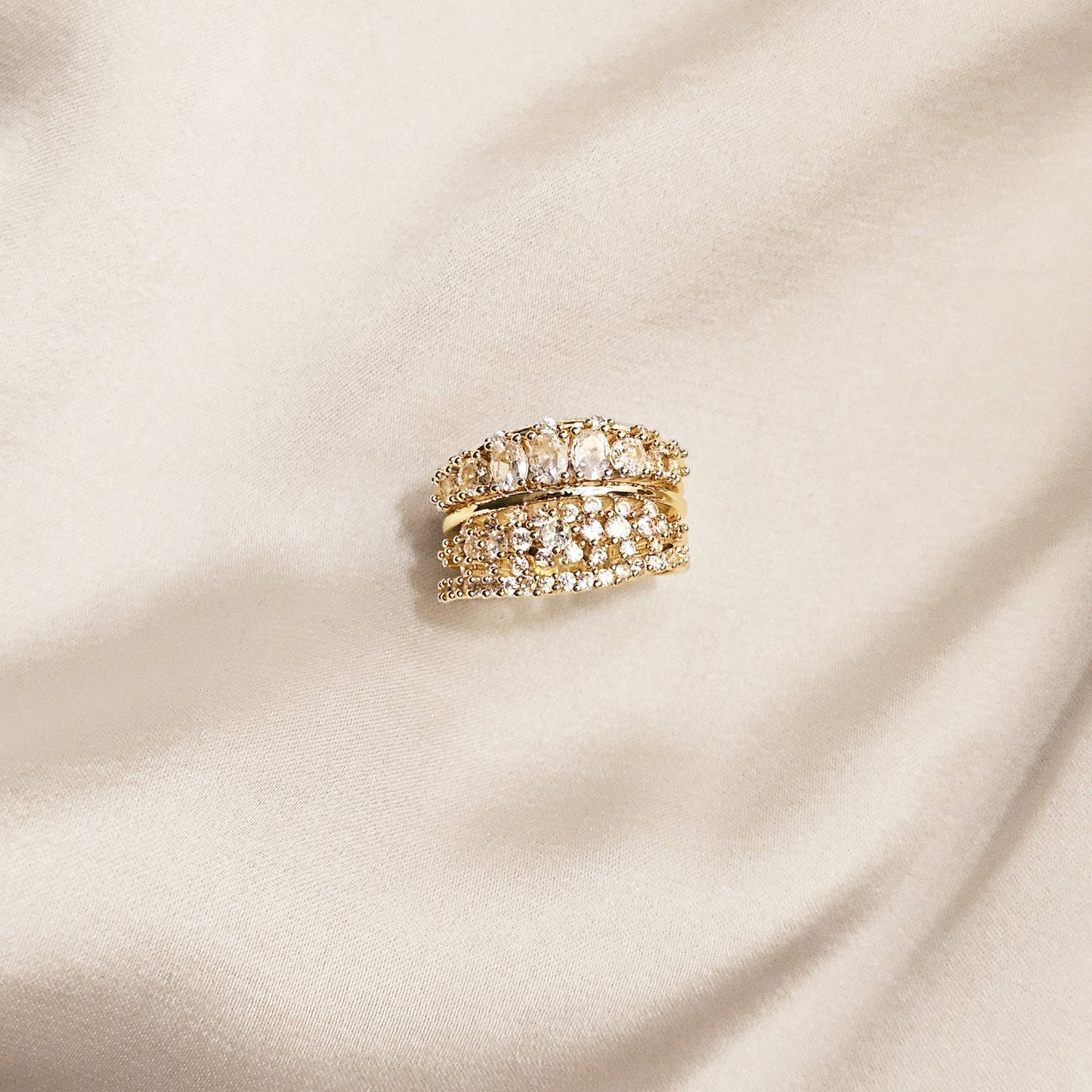 The Halo Band Gold Plated Ring - FAH Jewelry
