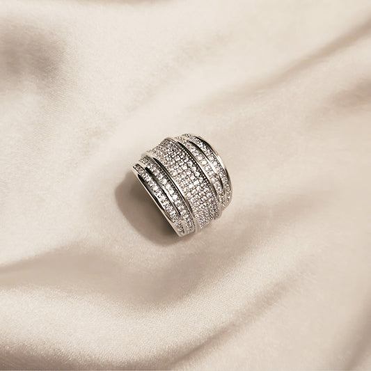 Moonstone Whisper Zircon Ring