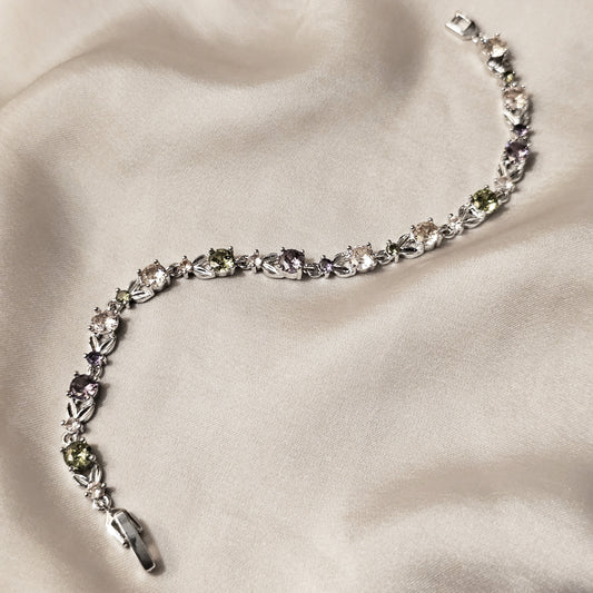 Adorable Delicate Round Flower Multi Bracelet