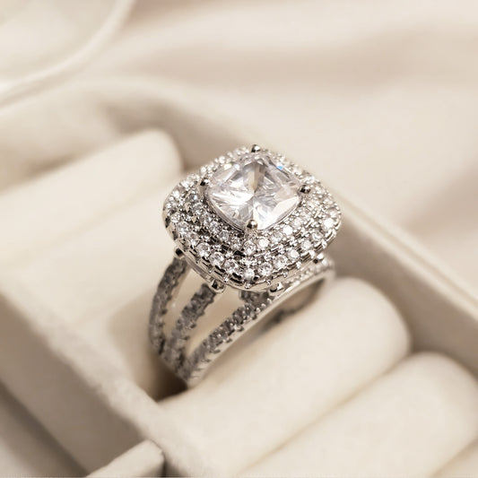 Infinite Brilliance Diamond Zircon Ring