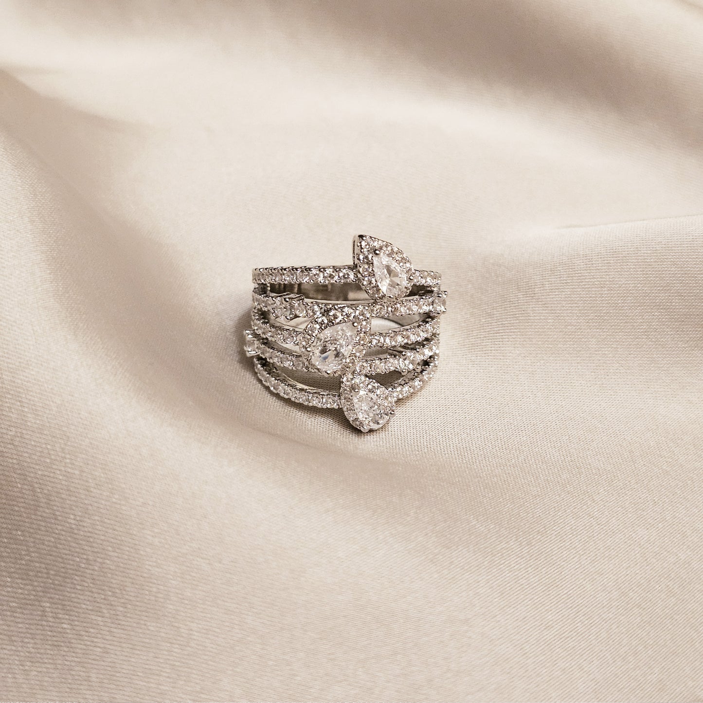 Willow Whisper Zircon Ring