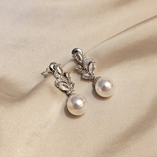 Pretty Dainty Pearl Earrings