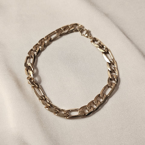 Gold Plated Adjustable Stainless Steel Bracelet