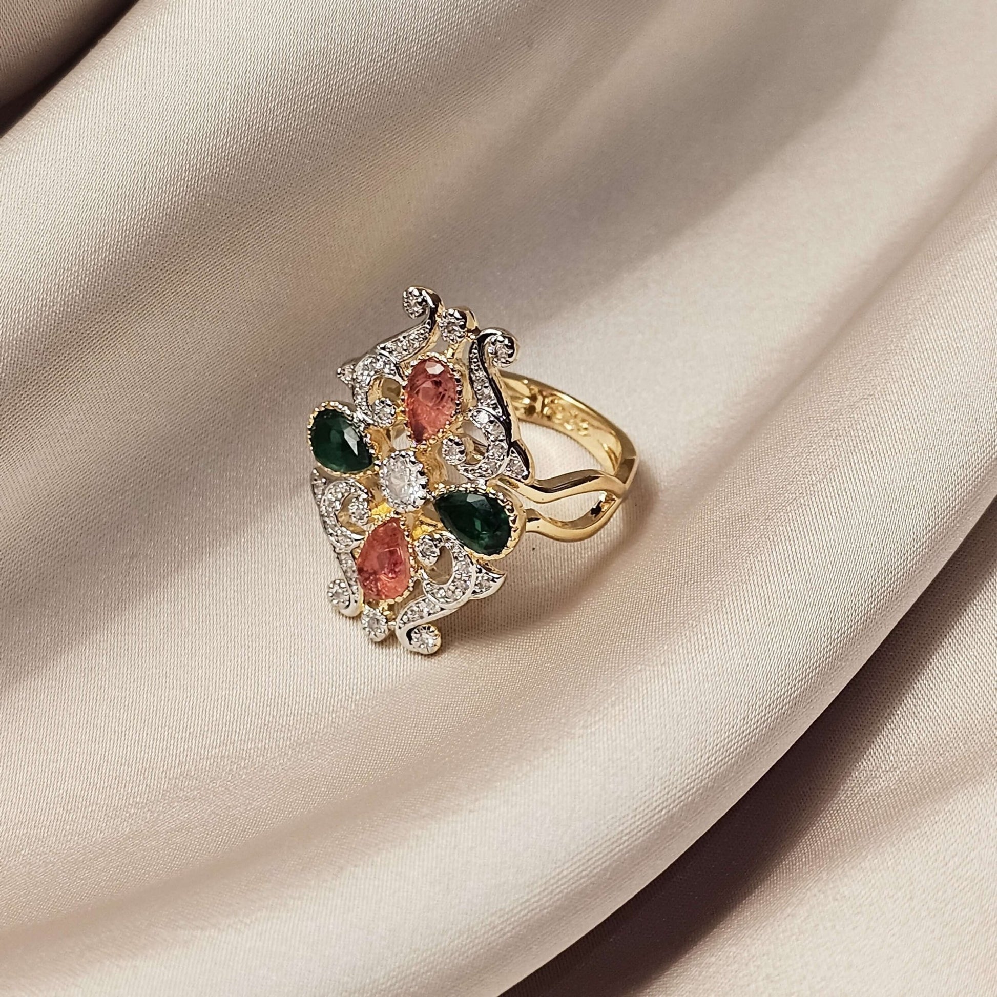 Antique Multi - Gem Giardinetti Ring - FAH Jewelry