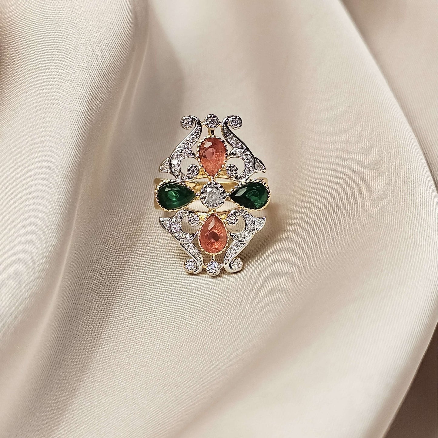 Antique Multi - Gem Giardinetti Ring - FAH Jewelry