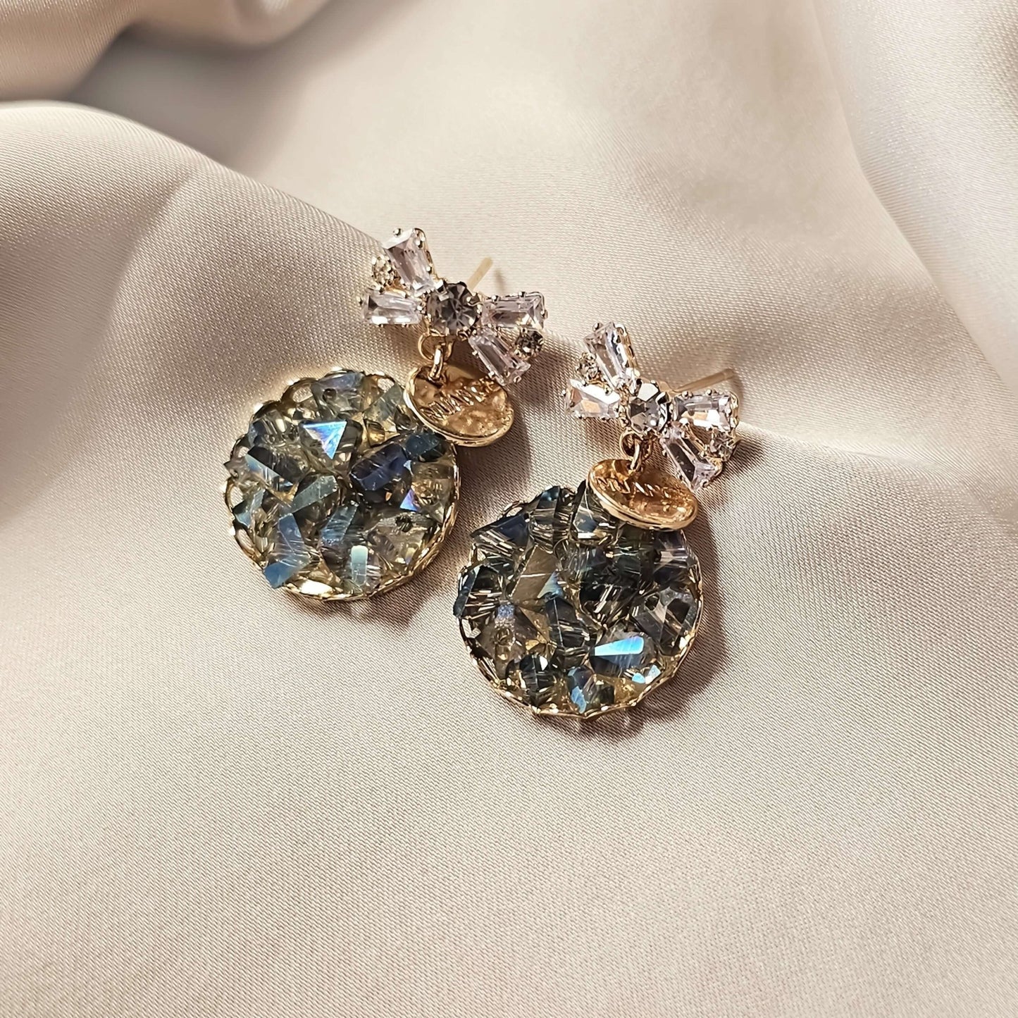 Blue Bow Earrings - FAH Jewelry