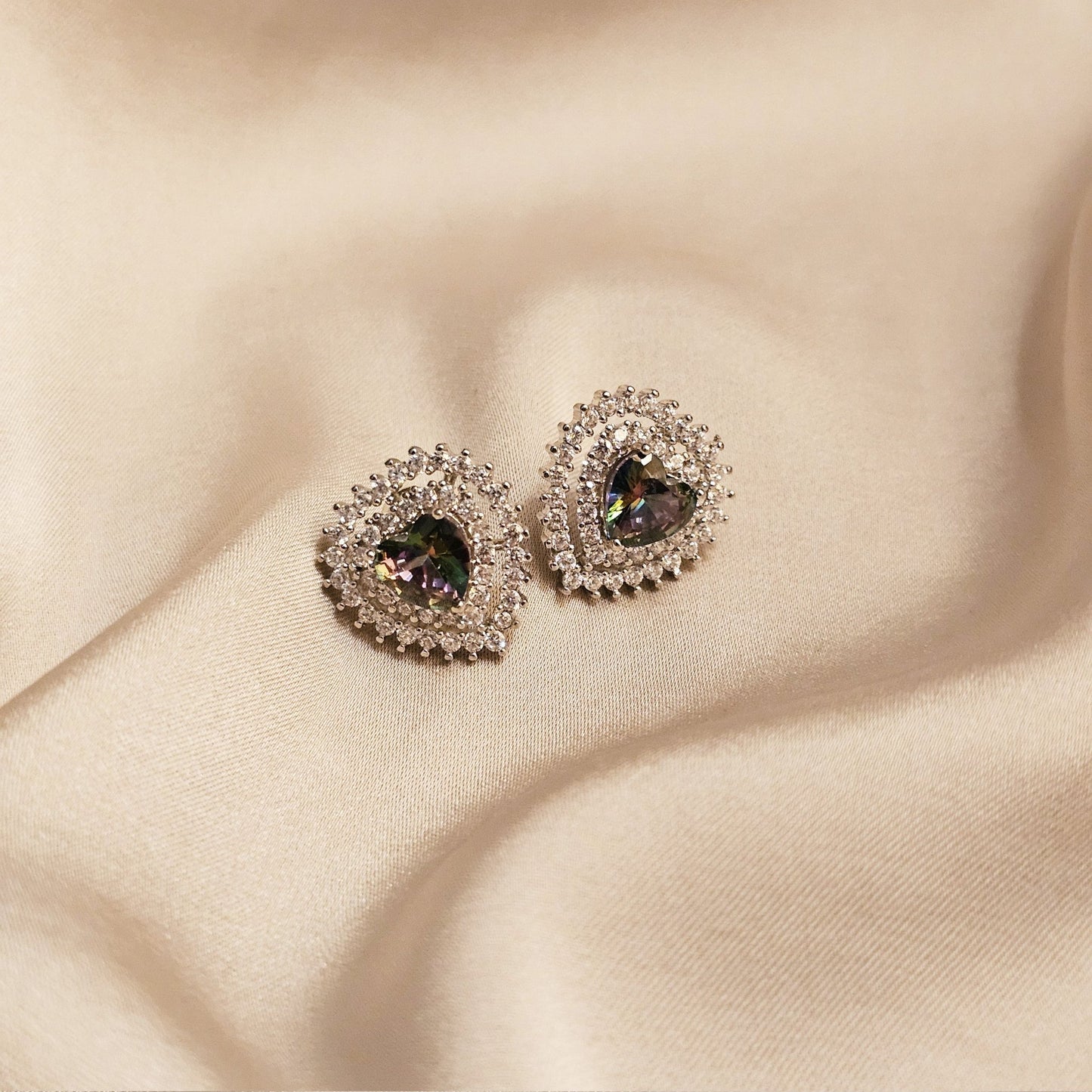 Blushing Hearts (Champagne) - FAH Jewelry