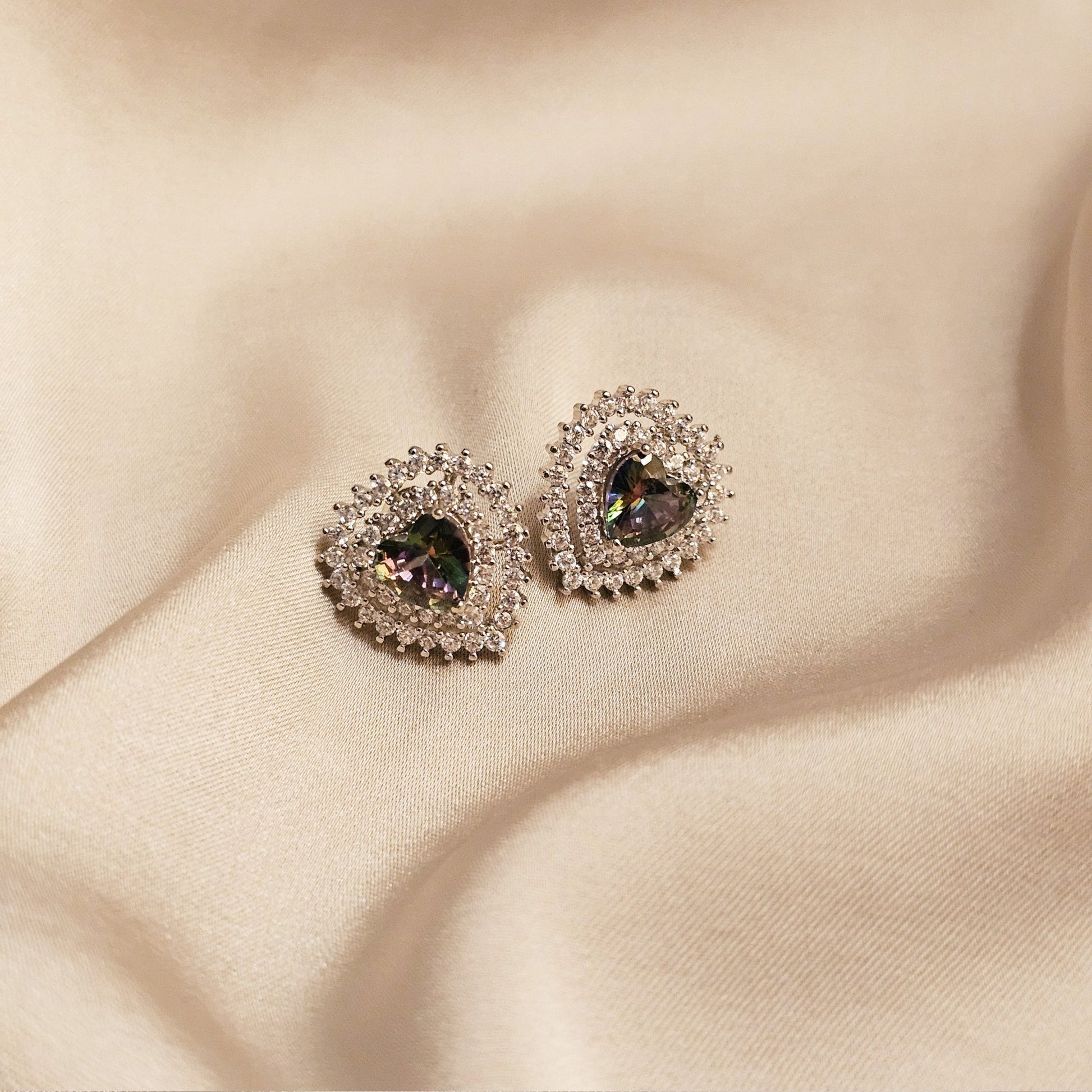 Blushing Hearts (Champagne) - FAH Jewelry