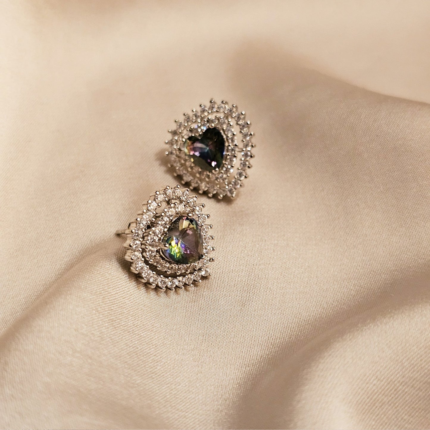 Blushing Hearts (Champagne) - FAH Jewelry