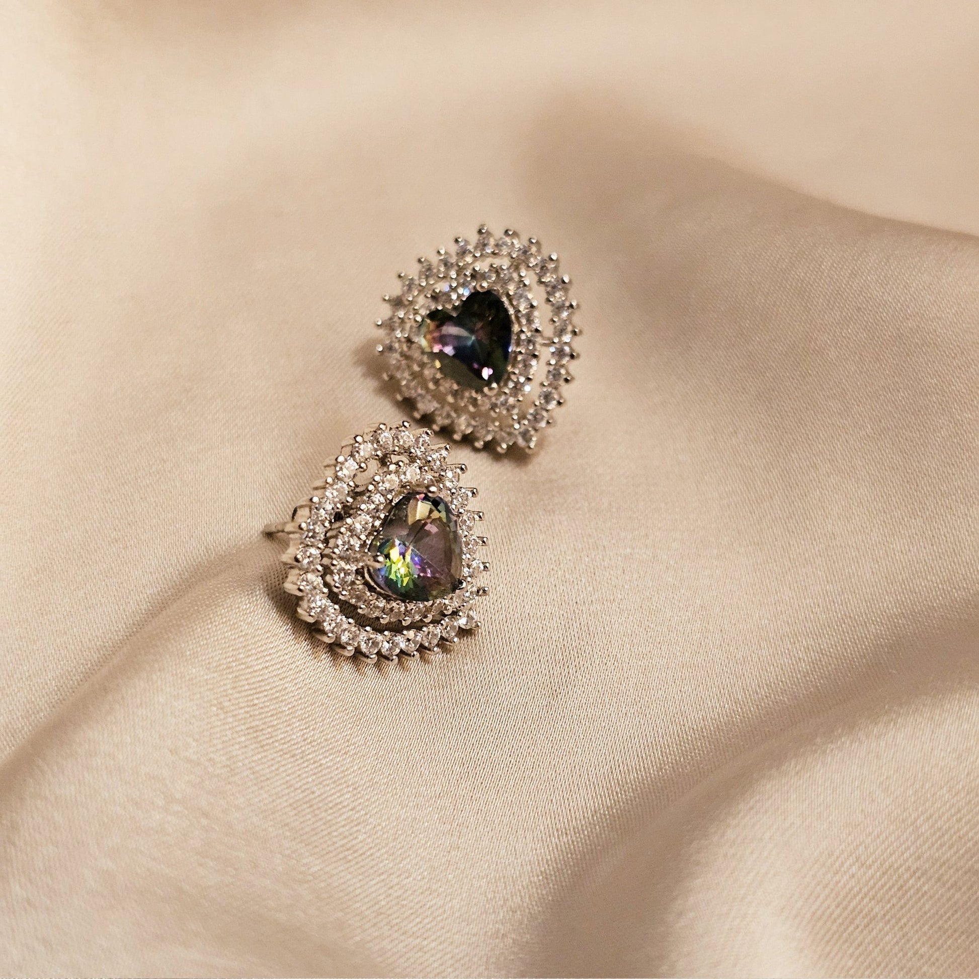 Blushing Hearts (Champagne) - FAH Jewelry