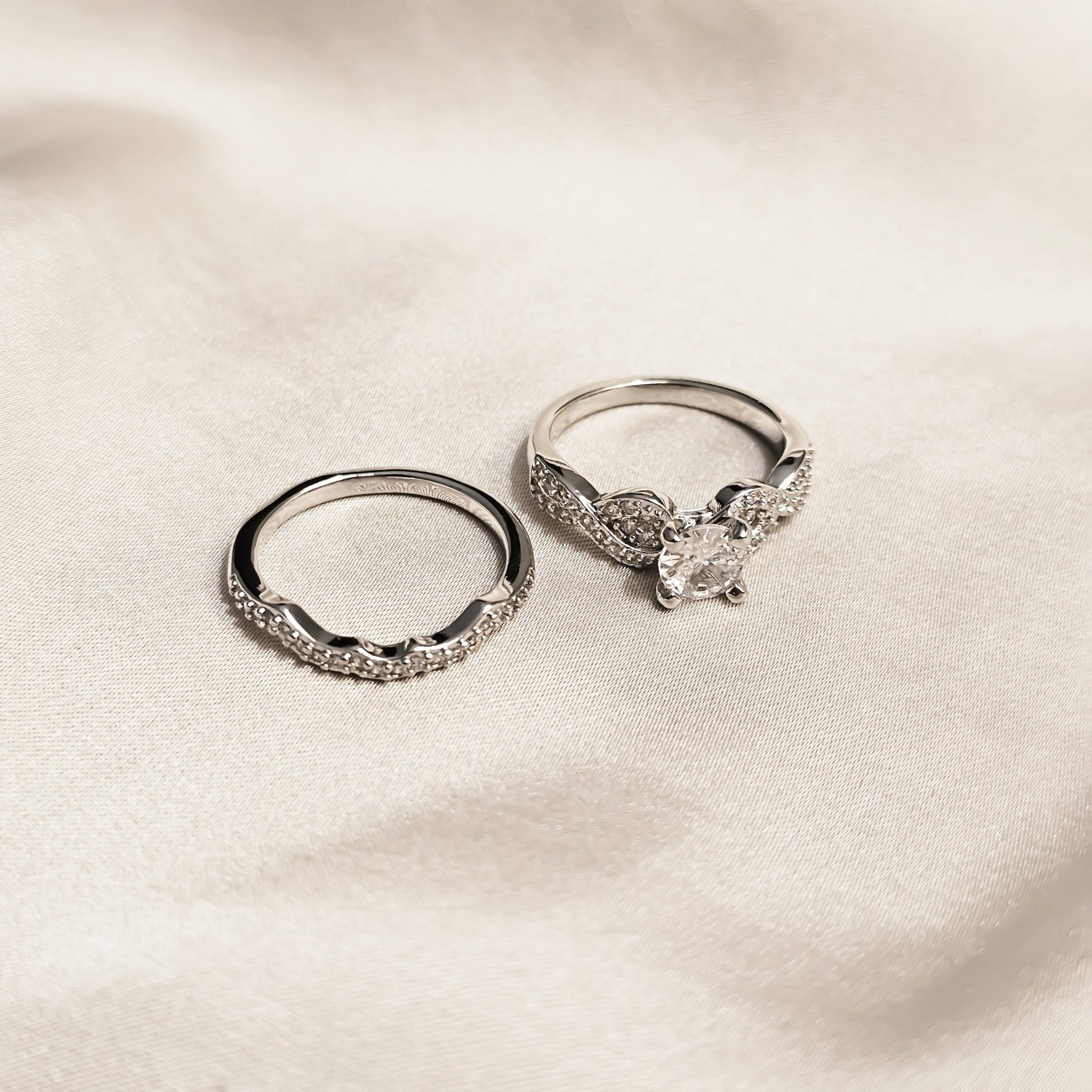 Celeste Duo Diamond Zircon Ring - FAH Jewelry