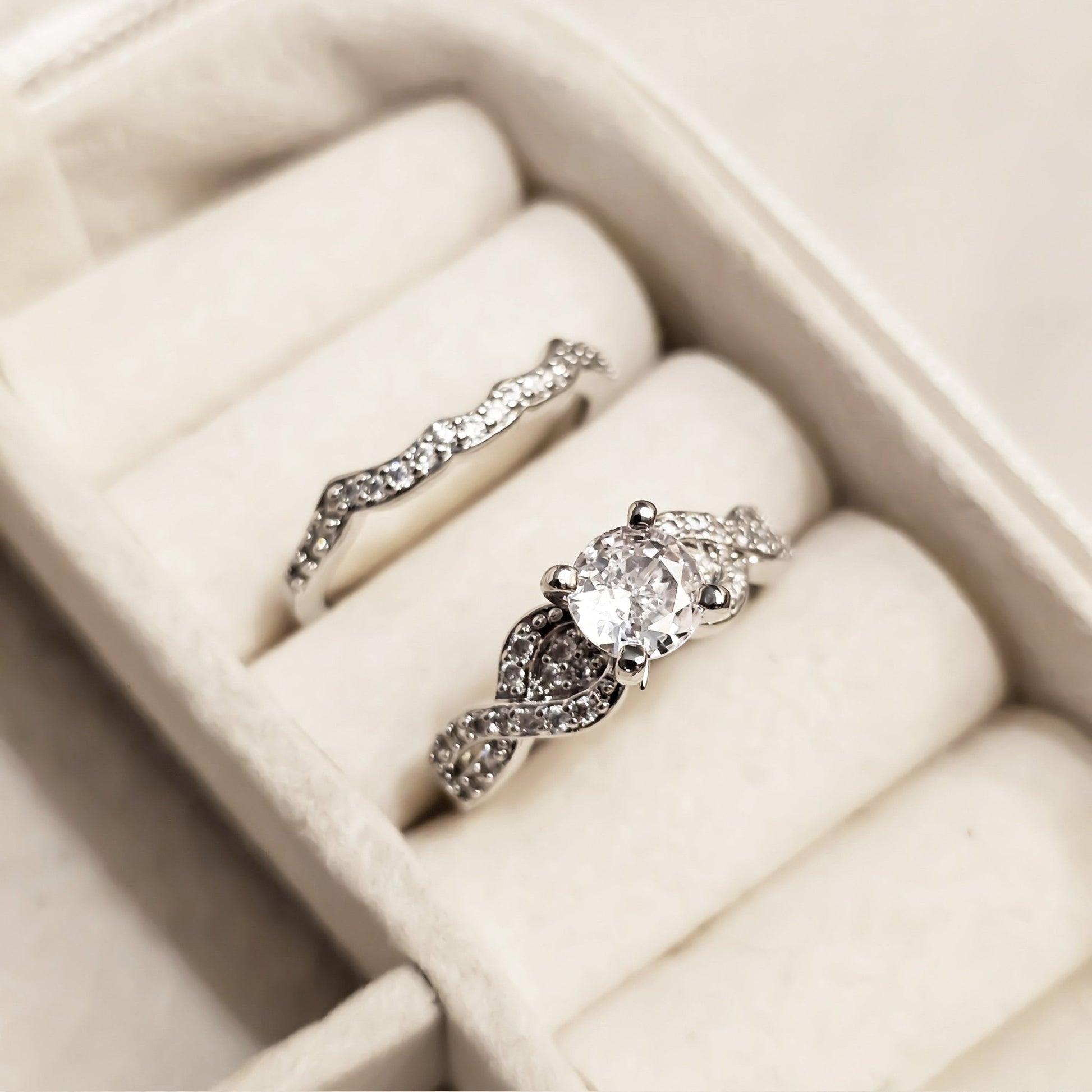 Celeste Duo Diamond Zircon Ring - FAH Jewelry