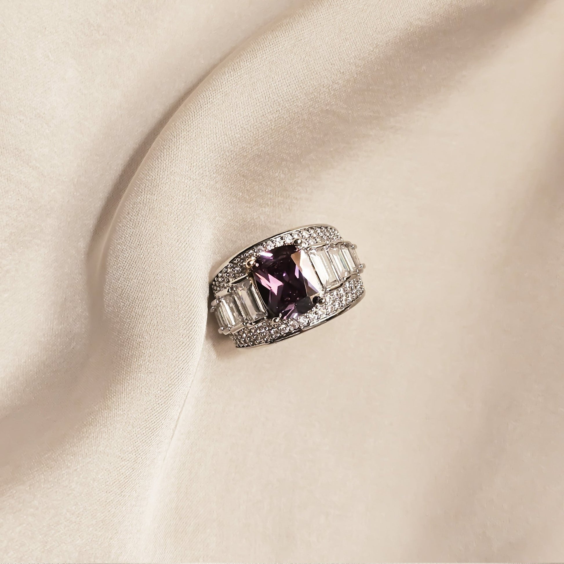Celeste Violet Gleam Ring - FAH Jewelry