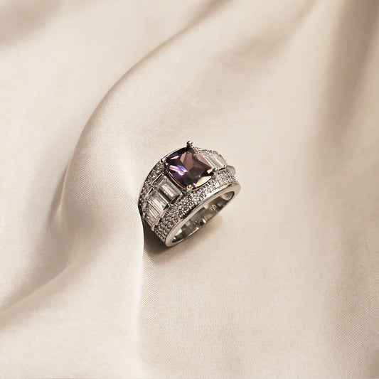 Celeste Violet Gleam Ring - FAH Jewelry