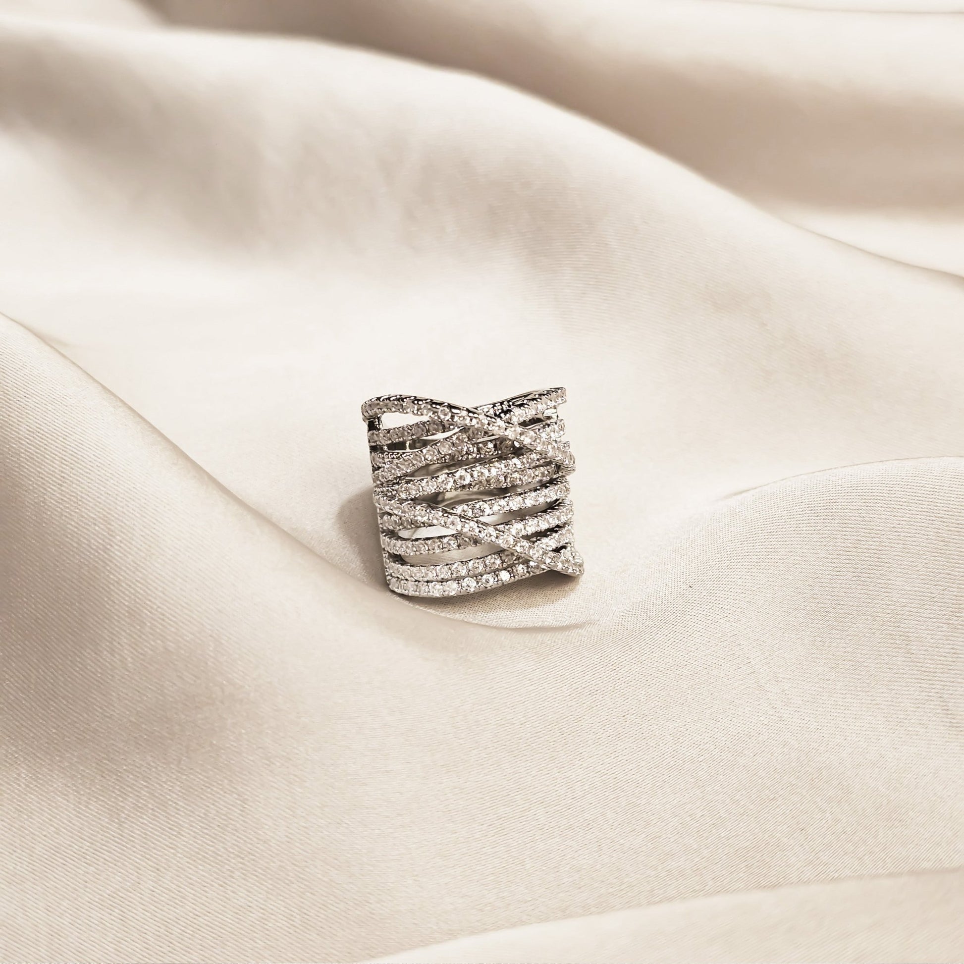 Celestial Waves Zircon Ring - FAH Jewelry