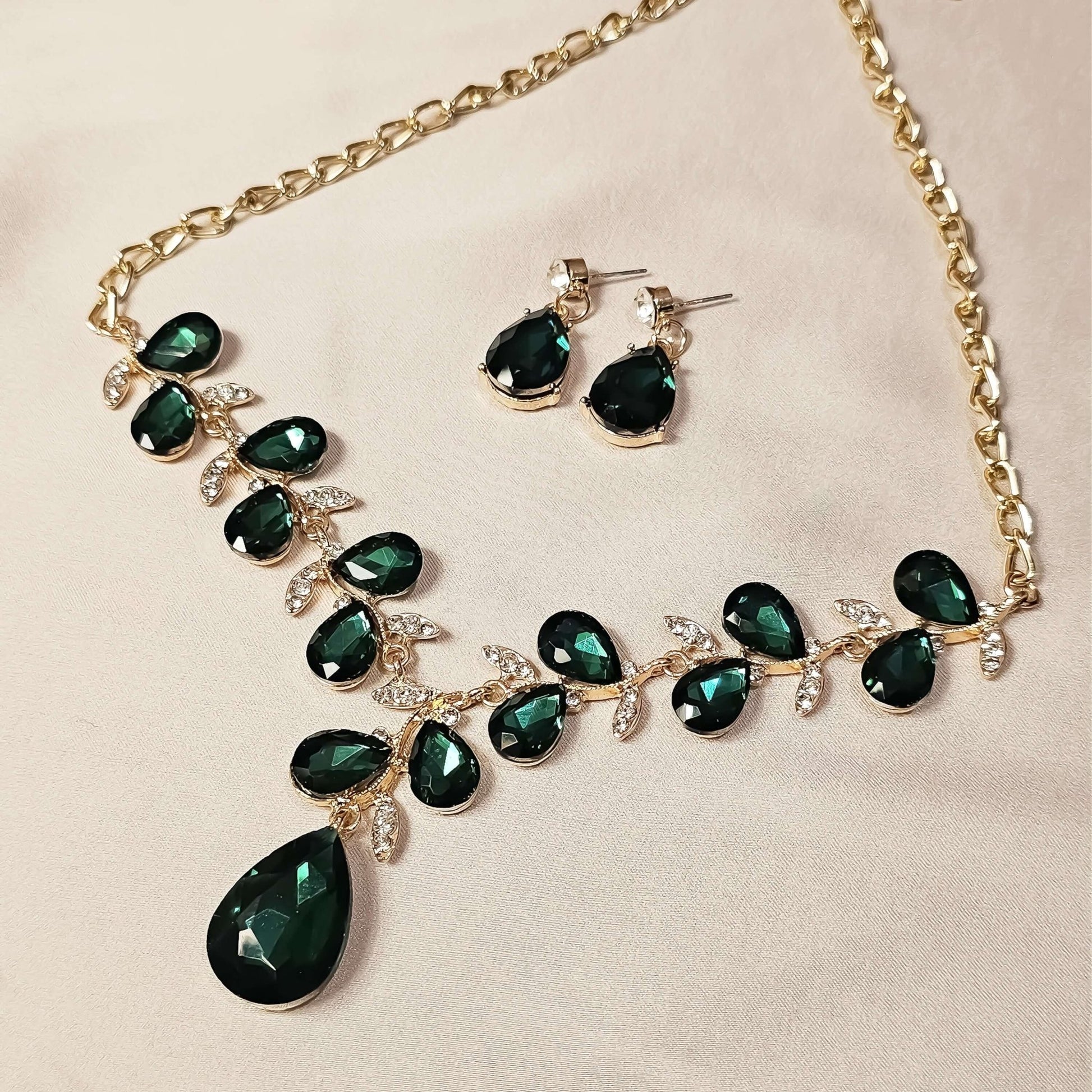 CIROTE Jewelry Gem Necklace Short Clavicle Exaggerated - FAH Jewelry