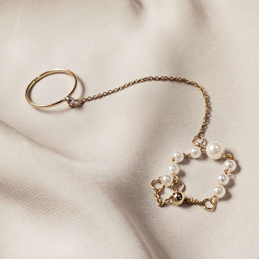 Creative Retro Two - Rings With Chain - FAH Jewelry