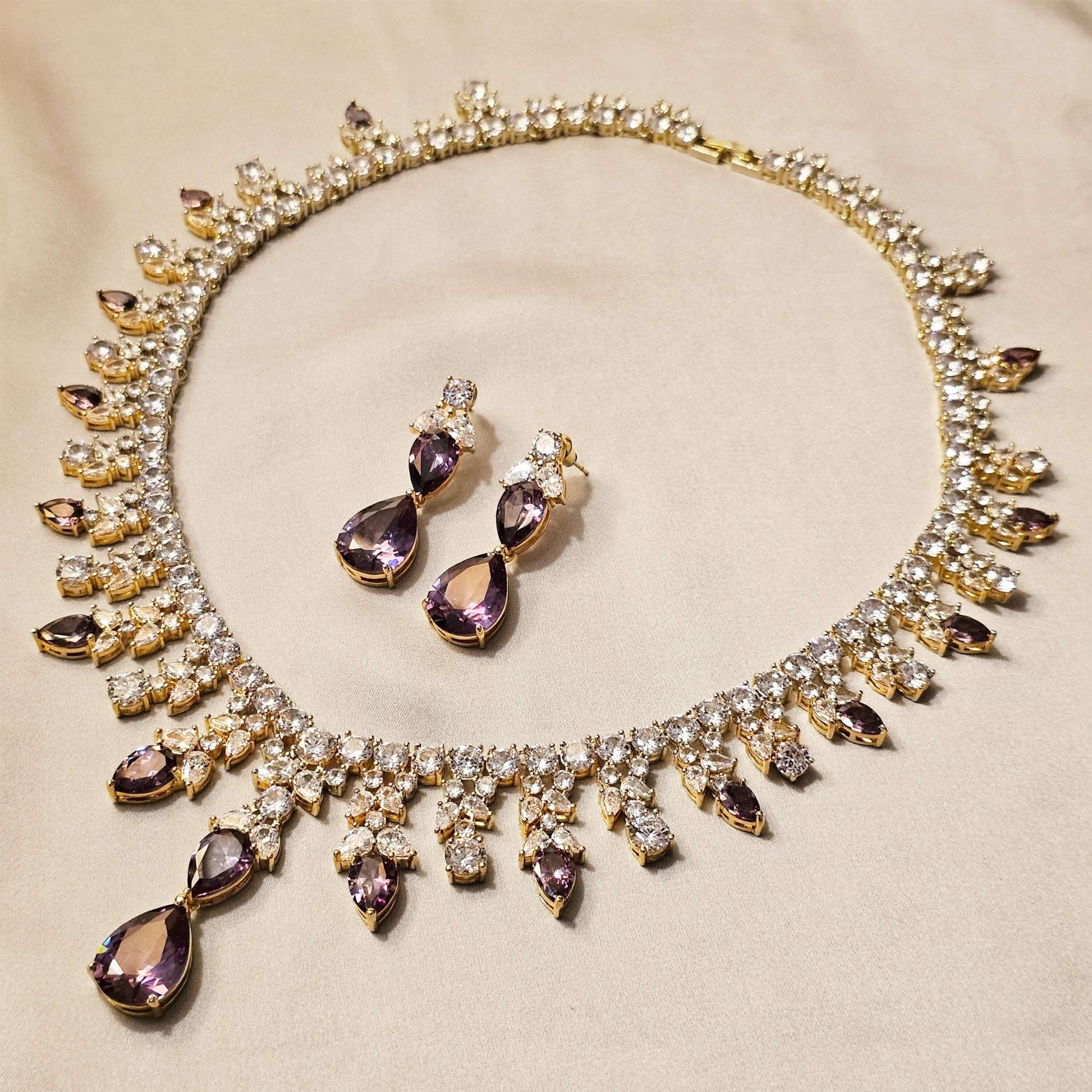 Crown Violet Serenade(GOLD PLATED) - FAH Jewelry