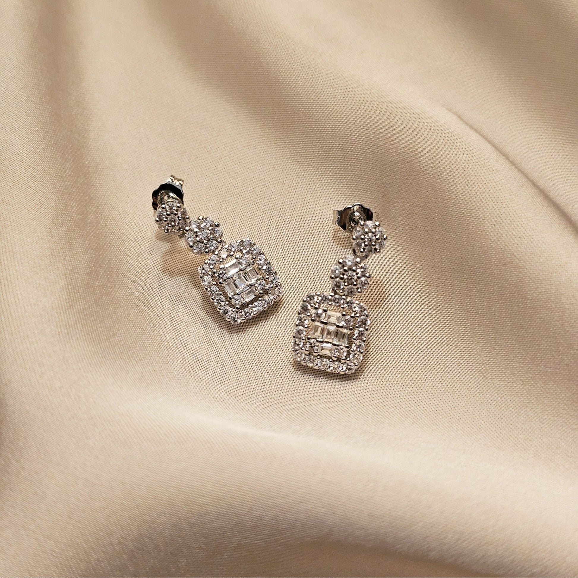 Crystal Glow Zircon Earrings - FAH Jewelry