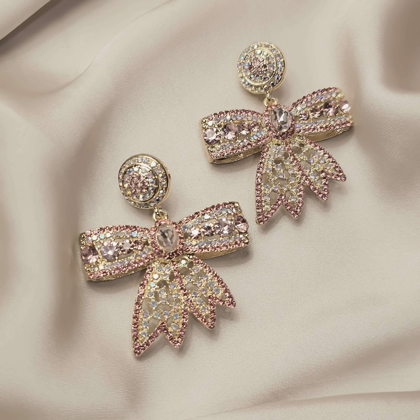 Diamond Bow Earring