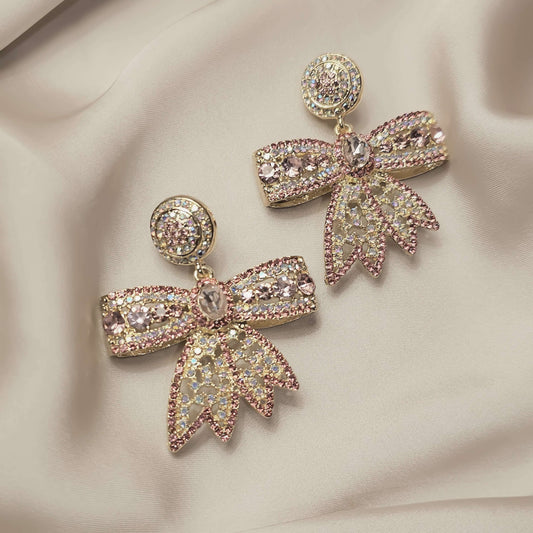 Diamond Bow Earring