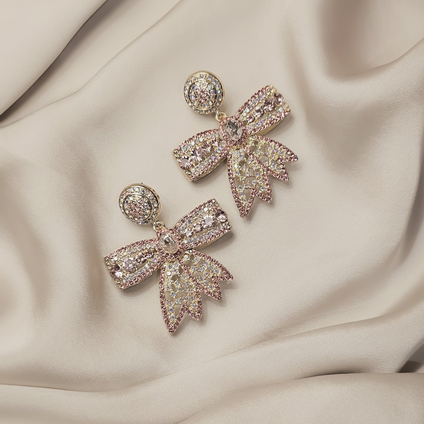 Diamond Bow Earring