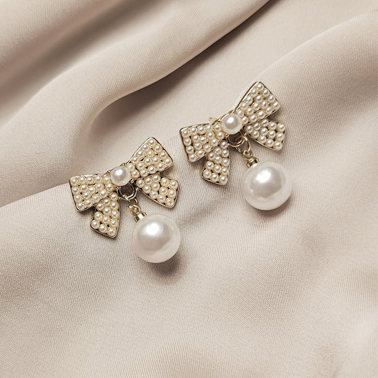 Bow Pendant Earrings