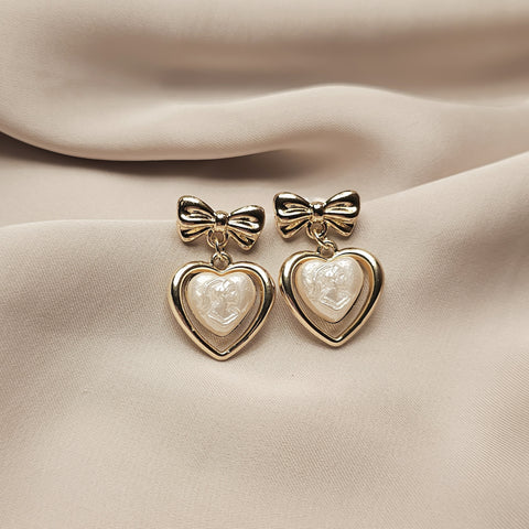 Love Pearl Korean Earrings