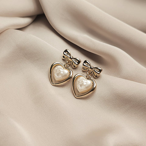 Love Pearl Korean Earrings