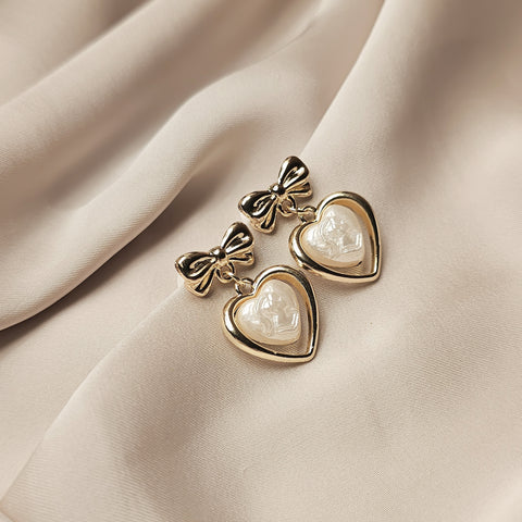 Love Pearl Korean Earrings