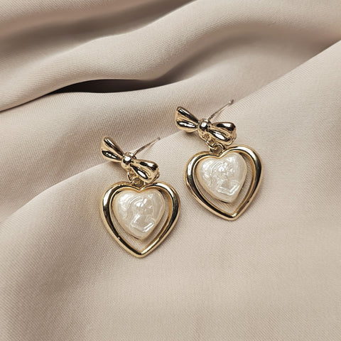 Love Pearl Korean Earrings