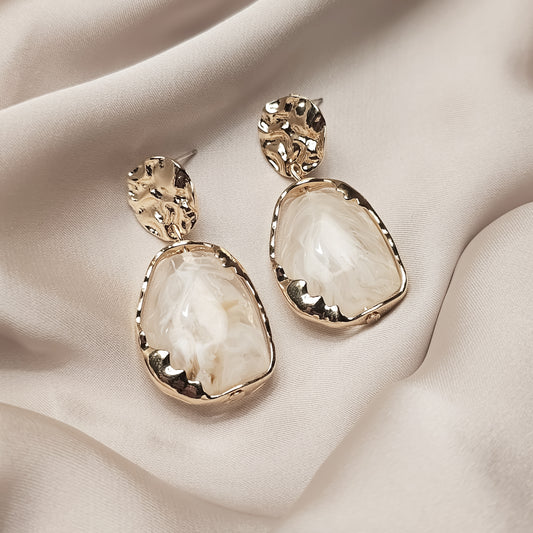 Vintage Inspired statement amazonite earrings